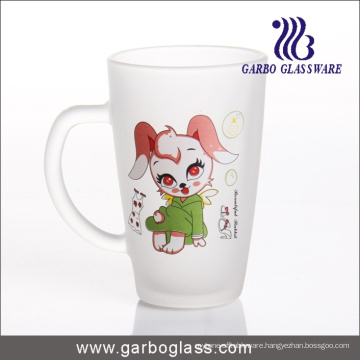 Decal Frosted Glass Mug/Cup, Printed Glass Mug/Cup, Imprint Glass Mug (GB094212-DR-109)
